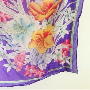 Beautiful French purple floral scarf